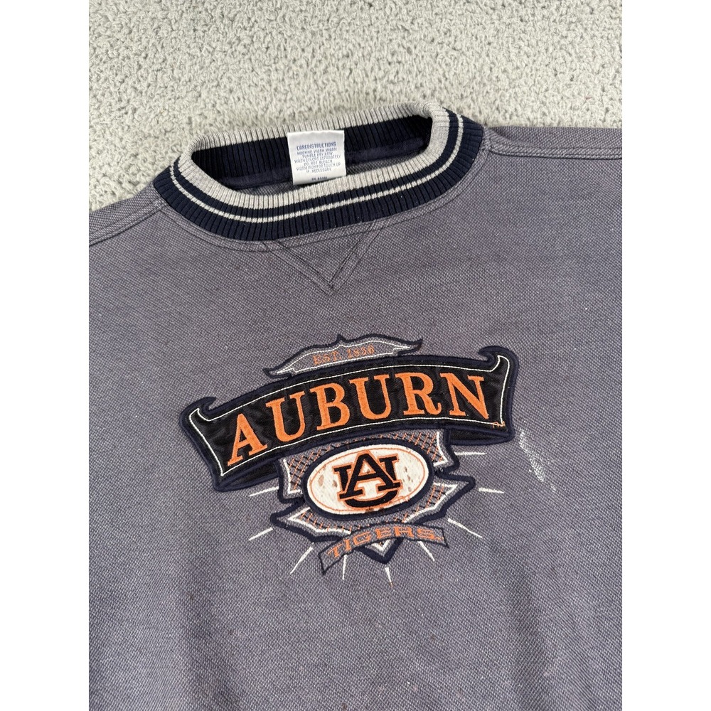 Vintage Auburn Tigers‎ Sweatshirt Mens Large Blue Crewneck University Distressed